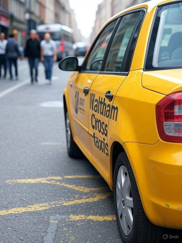 honest vs. dishonest taxi pricing in Waltham Cross, showing 7 hidden fees like surge pricing and route scams.
